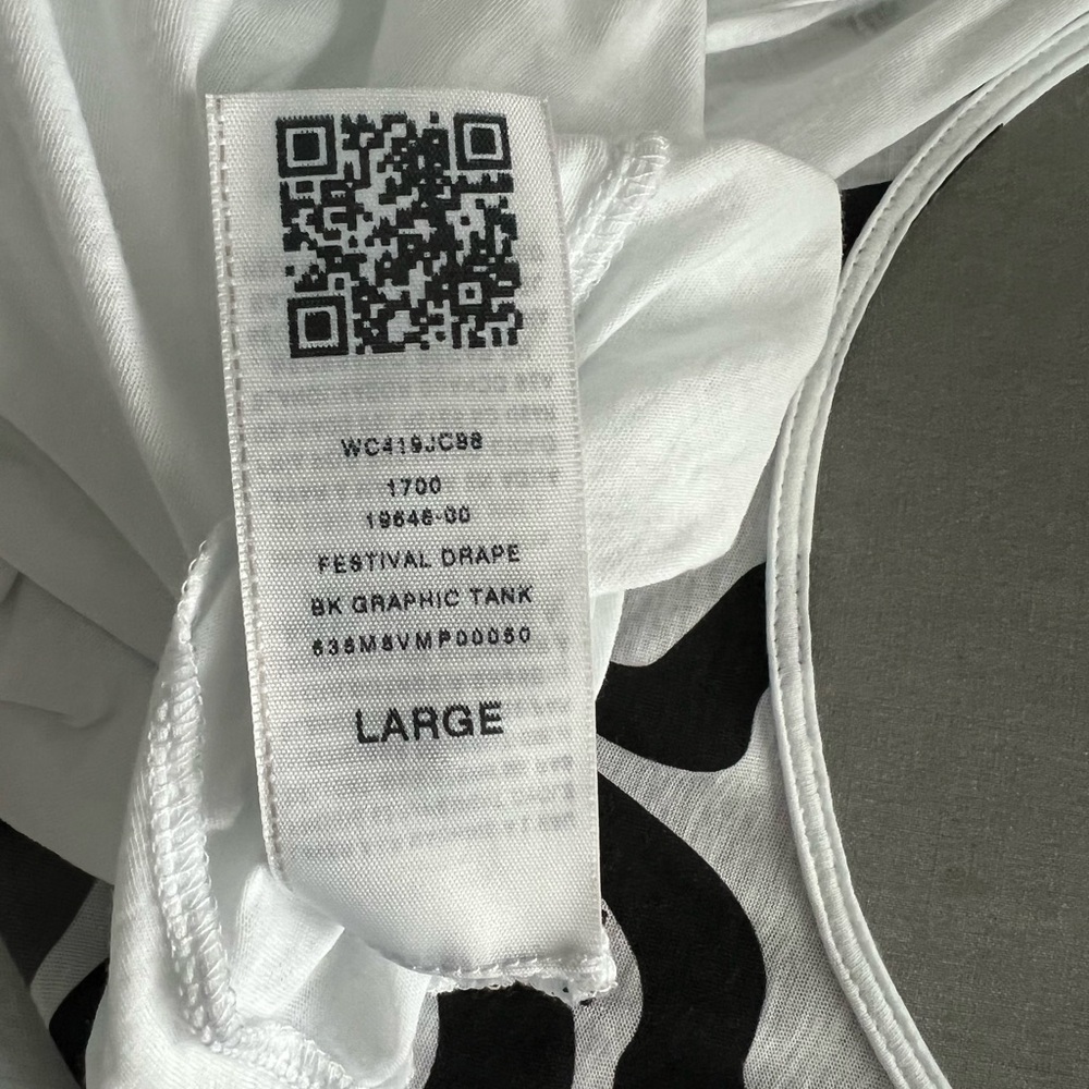 True Religion Graphic Festival Drape Tank Top Large - Picture 4 of 5